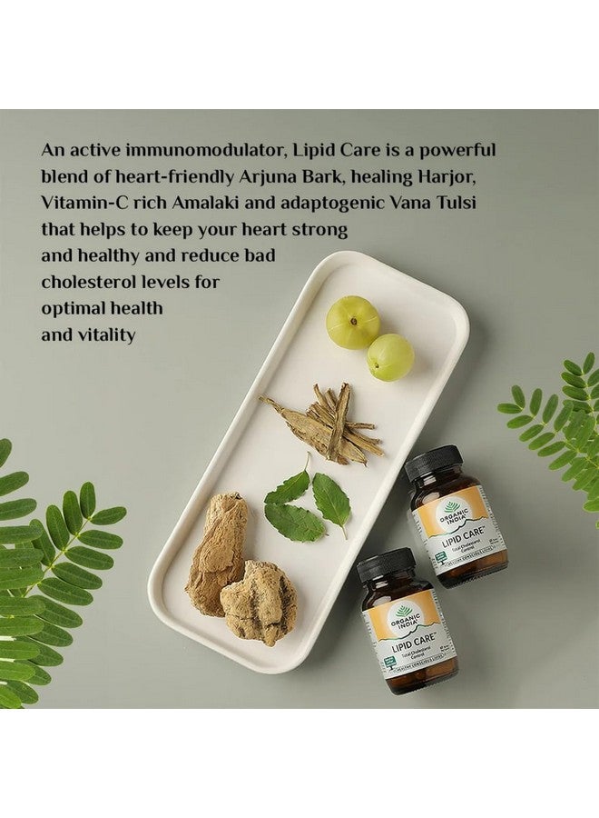 Organic India أورجانيك إنديا ليبيد كير 60 كبسولة زجاجة - عبوة من 2 - Image 3