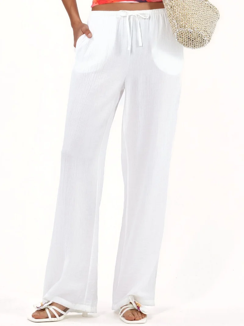 Busem BUSEM Women's Wide-Leg Woven Trousers