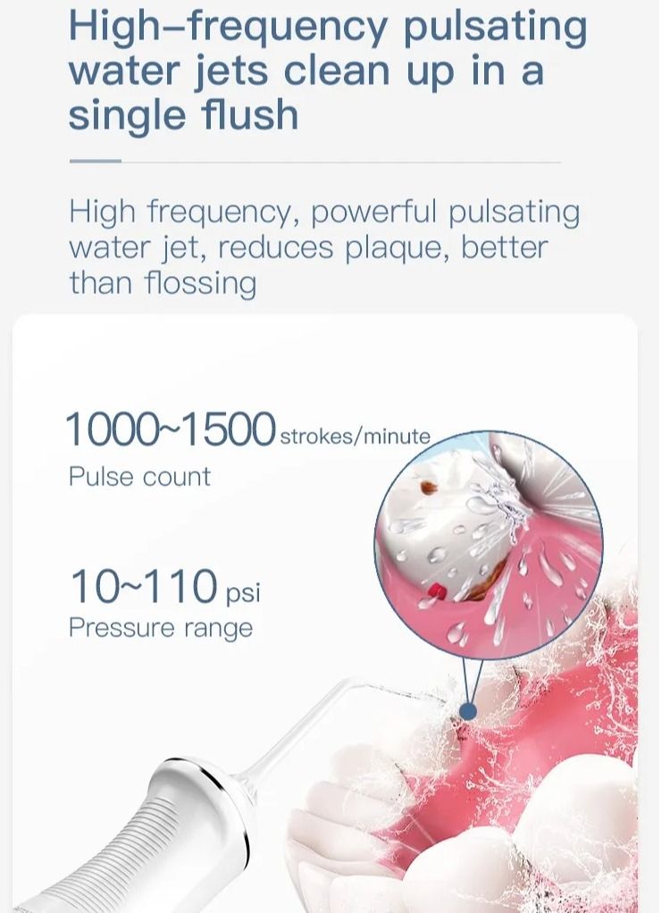 general Handheld portable electric flosser Personal care scaling device Oral teeth cleaning home teeth cleaning device - Image 3