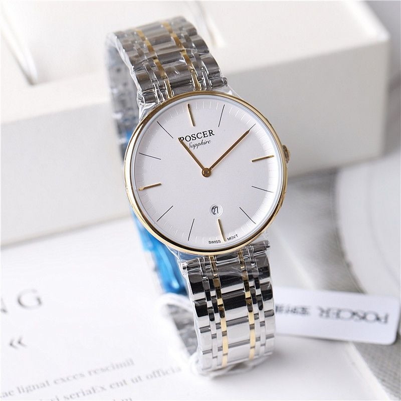 Porsche watch, women's watch, men's watch, quartz watch, simple and ultra-thin, couple's watch, Porsche 8278 - Image 1