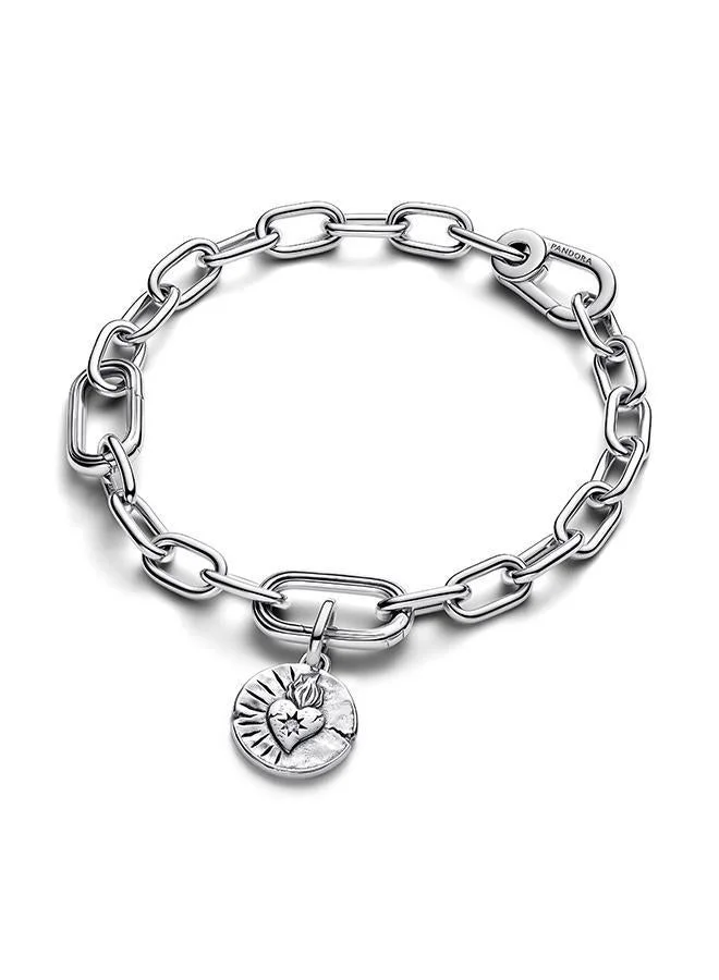 باندورا Heart Medallion Charm
