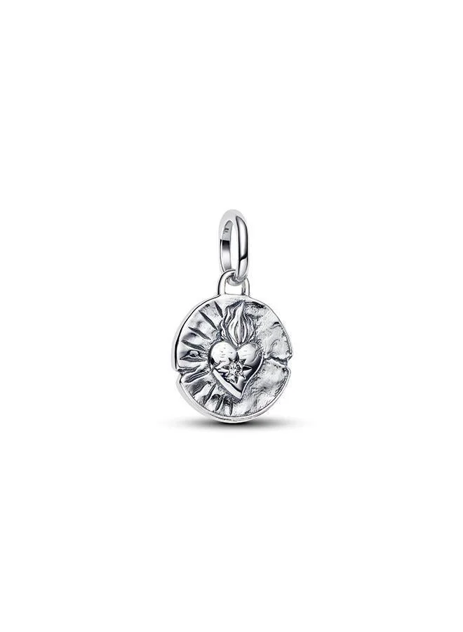باندورا Heart Medallion Charm