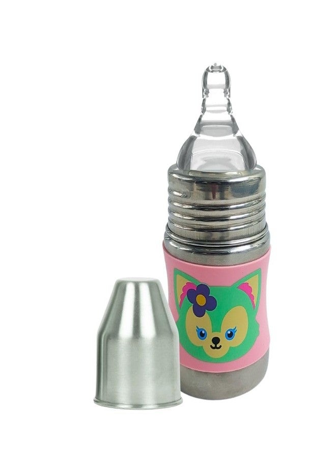 Voik stainlesss Steel Feeding Bottle for Newborn baby-140ml - Image 1
