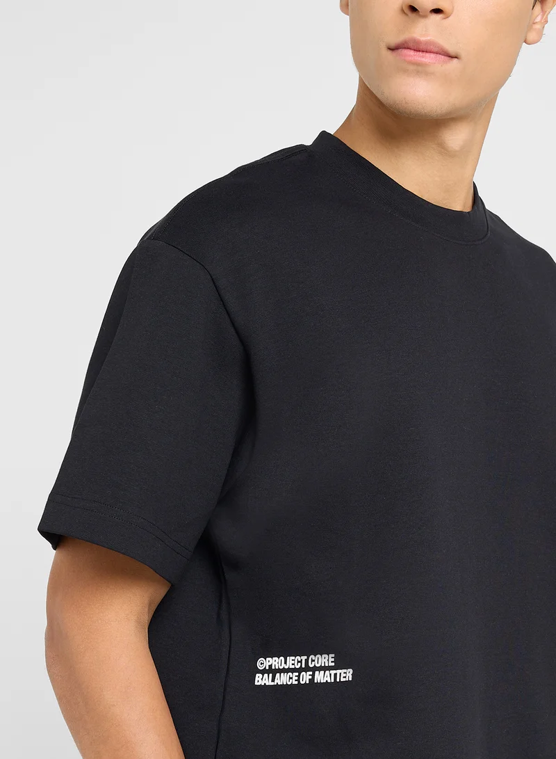 جاك اند جونز Jcokinetic Graphic Crew Neck T-Shirt
