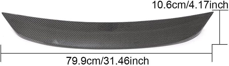 DEMULAX Carbon Fiber Rear Trunk Spoiler for Civic 2016-2019 - Image 2