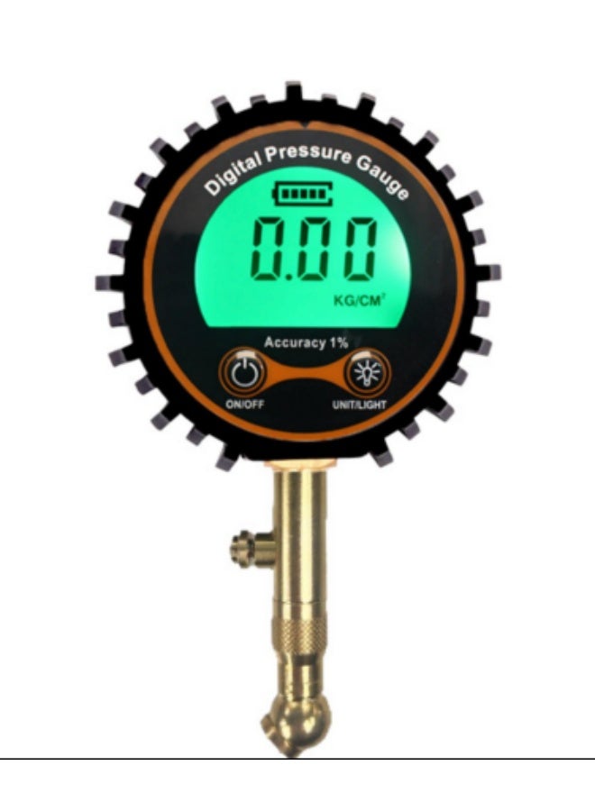Tire Pressure Gauge 3-255psi Heavy Duty Backlight Lcd Display Digital Air Pressure Gauge For Car Trucks Bikes Inspection Tools - Image 1