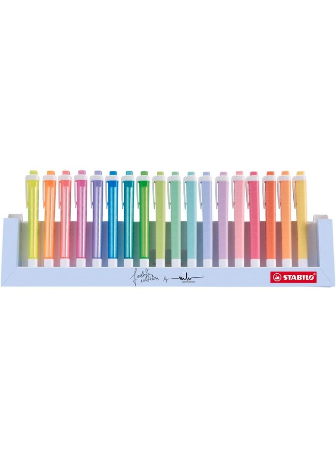 ستابيلو مجموعة أقلام تحديد ستابيلو سوينغ كول للمكتب، 18 لونًا متنوعًا، 8 ألوان نيون و10 ألوان باستيل، متعددة الألوان - Image 1