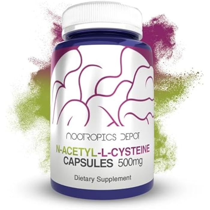 Nootropics Depot N-Acetyl L-Cysteine Capsules | 500mg | NAC | 60 Count | Supports Healthy Liver Function | Cellular Health | Glutathione Levels | Healthy Oxidation Levels - Image 1