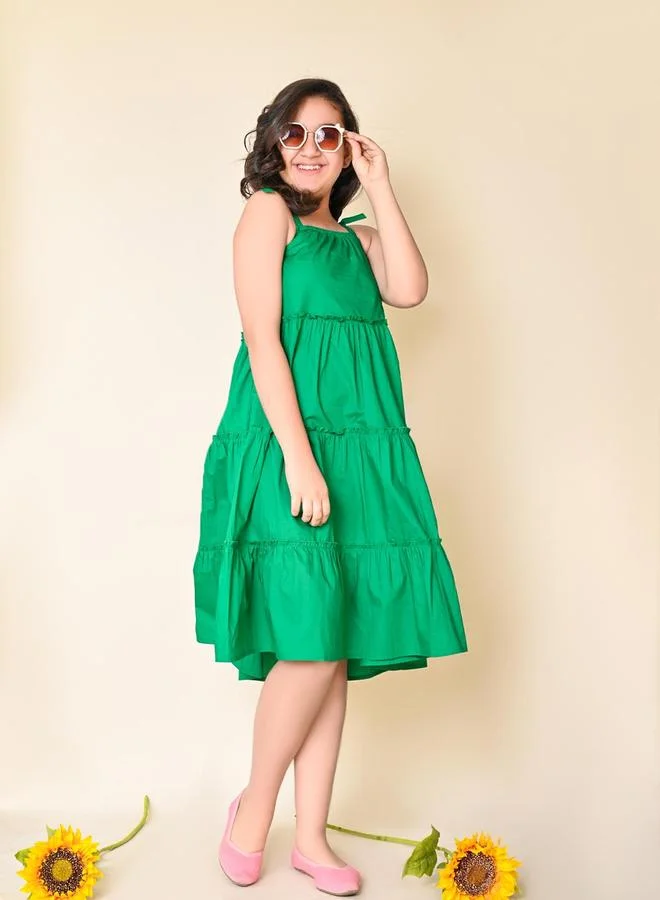 LILPICKS Tiered Cotton Dress