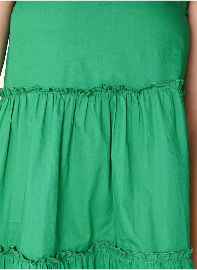 LILPICKS - Green Girls Wear Dresses - Image 1