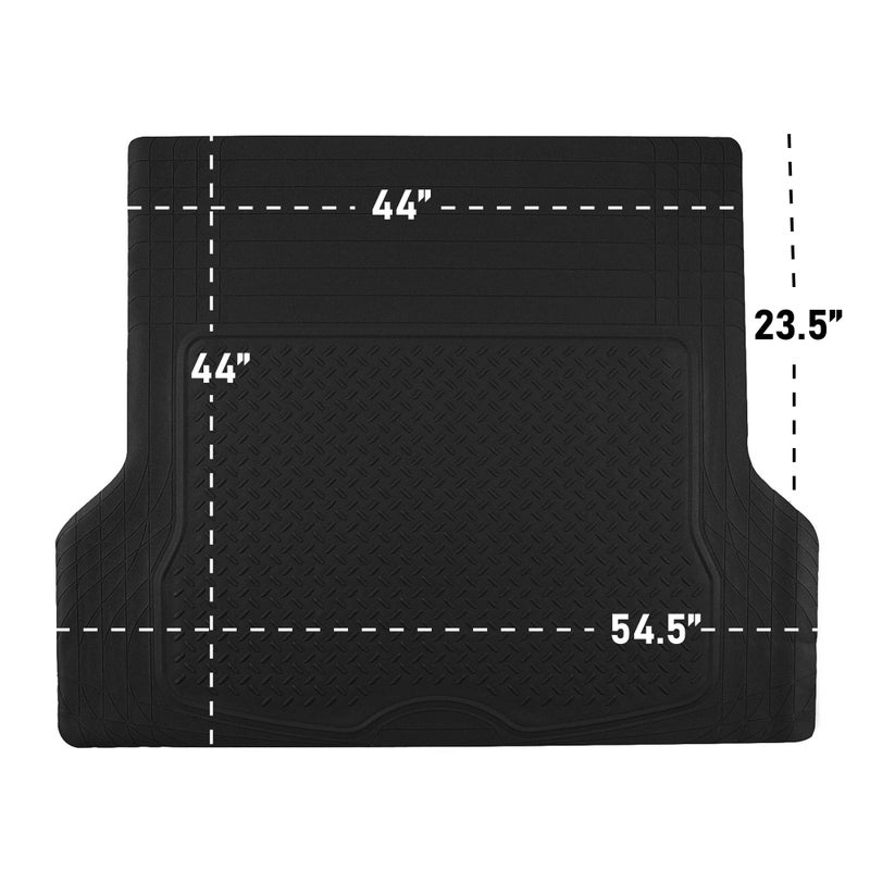 FH Group ClimaProof Universal Cargo Mat â€“ All-Weather, Trimmable Trunk Mat (54.5" W x 44" D) â€“ Fits Most Cars, SUVs & Trucks â€“ Black - Image 4