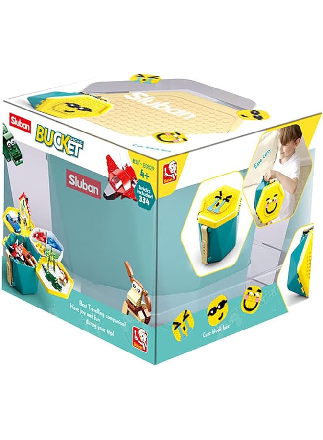 Sluban Block Bucket Building Set 334 Pcs For Boys 4 Plus Years Old  - Image 1