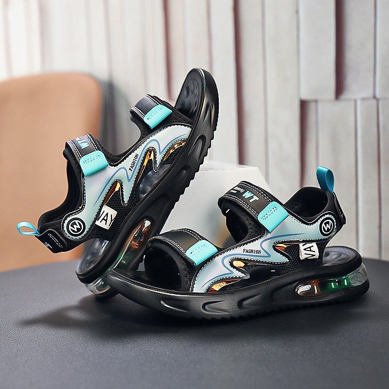 Boys Sandals 2023 Children'S Sandals Fashion Slow Air Cushion Soft Sole Boys Outdoor Beach Sandals - Image 3
