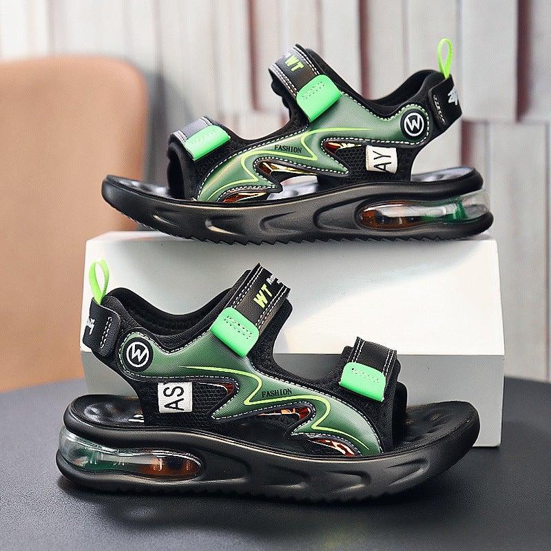 Boys Sandals 2023 Children'S Sandals Fashion Slow Air Cushion Soft Sole Boys Outdoor Beach Sandals - Image 1