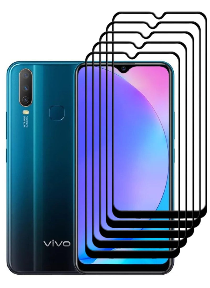 ACLIX 5 Pieces Antistatic ESD Dustproof Premium Quality High Definition Tempered Glass Screen Protector Designed For vivo Y17 - Image 1