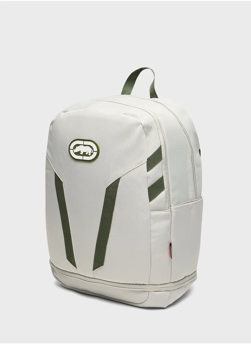 Ecko Unltd. Ecko Panelled Backpack with Adjustable Straps and