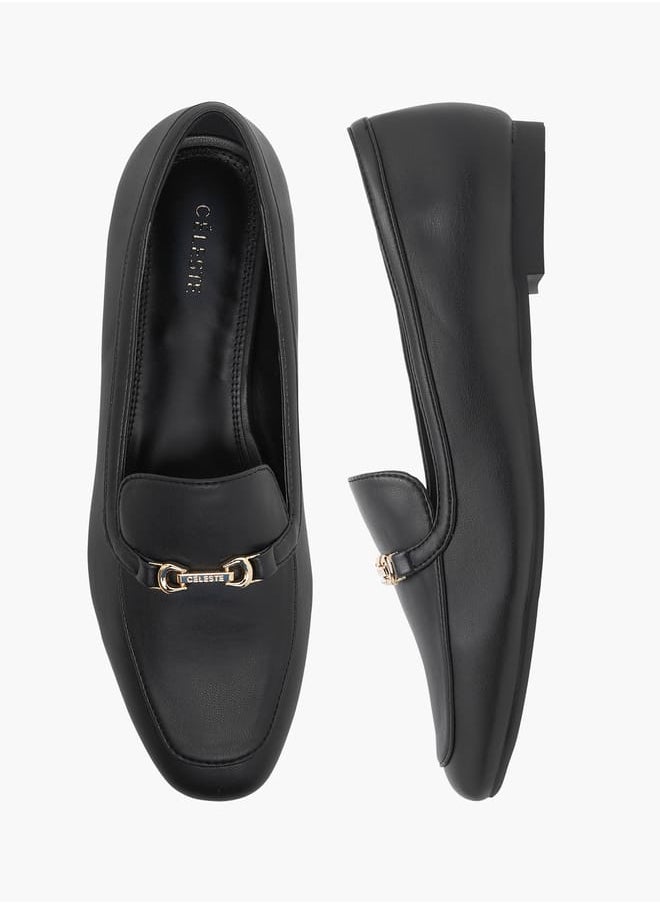 Celeste Women's Metal Accent Slip-On Ballerina Shoes  - Image 2
