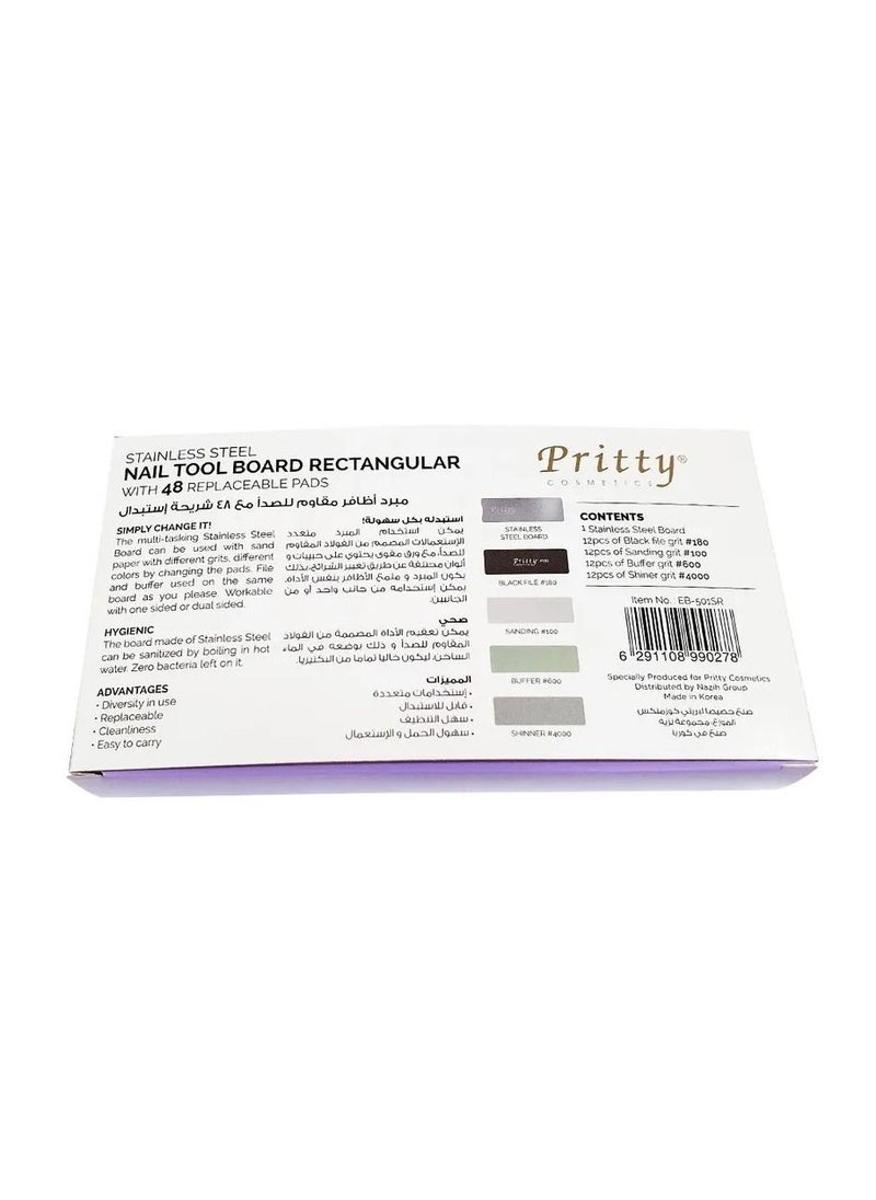 SS NAIL TOOL BOARD RECTANGLE W 48pads