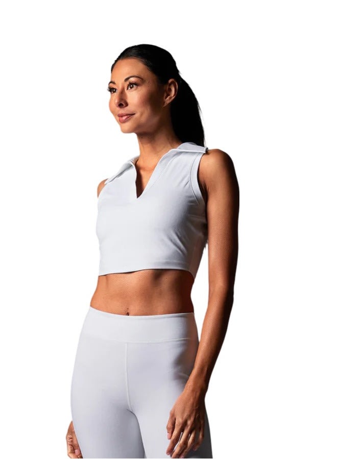 TAVI POLO TANK WHITE FLORAL - Image 1