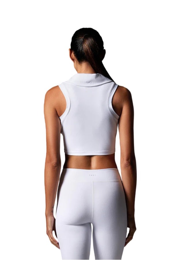 TAVI POLO TANK WHITE FLORAL - Image 3