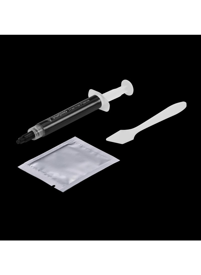GAMDIAS - GAMDIAS XC5 (4g, incl. Cleaning Wipe and Scraper) - Ultimate Performance Thermal Paste for CPU, GPU, consoles, laptops, high thermal conductivity, long durability, non-conductive, non-capacitive - Image 1
