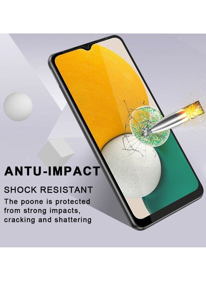 واقي شاشة Samsung Galaxy A03s شفاف من الزجاج المقوى 9H تغطية كاملة 6.5 بوصة - Image 3