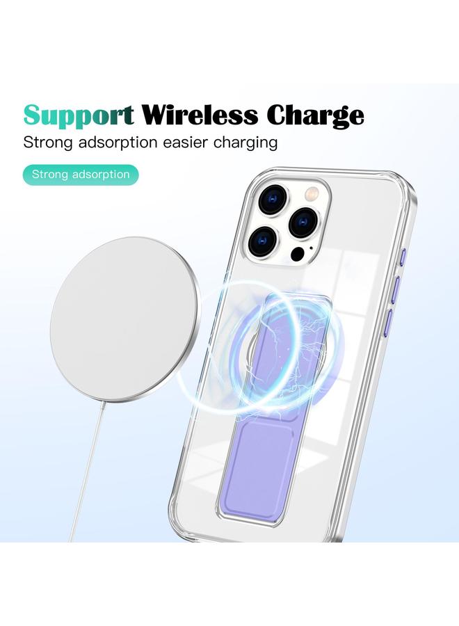 زبون جراب شفاف لهاتف iPhone 13 Pro Max / 12 Pro Max مع حامل سوار المعصم MagSafe - Image 3