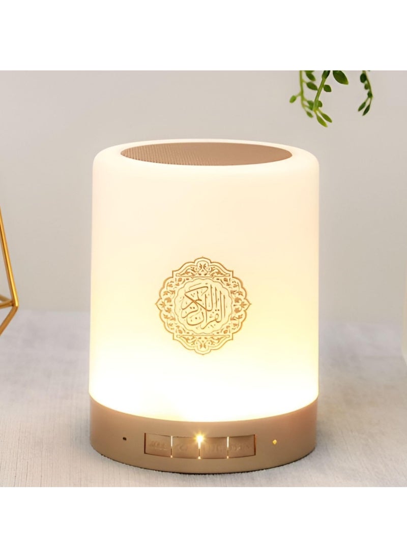 ADAK SQ-112 Quran Speaker(Famous Imams and 18 Translation), Bluetooth Speaker with 7 Colors LED Light, Remote Control, MP3 Support, 8GB Memory Card| Quran Recitations and Song