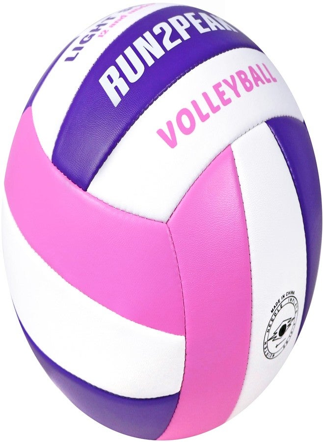 RUN2PEAK Light Soft Volleyball - Light Volleyball Designed for Beginners Kids Youth Teen - Lightweight Volleyballs for Indoor Outdoor Beach Backyard Official Size 5 Training Volley Ball - Image 3