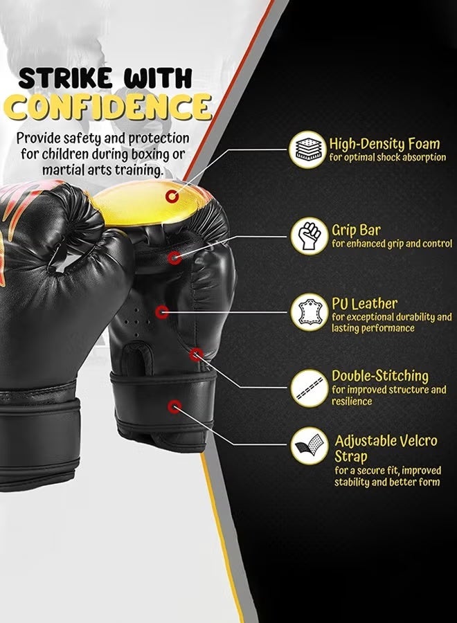 EETU Boxing Gloves,8oz Boxing Training Gloves For Adults Kids,Premium Boxing Fight Gloves,Punching Gloves,All-Purpose Training Punching Bag Gloves,Home Workout Kickboxing Sandbag Sports Fitness Gloves - Image 4