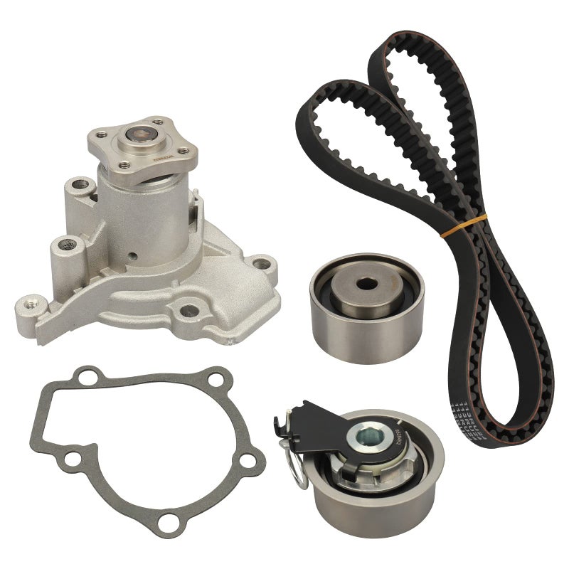 مجموعة حزام توقيت المحرك DRIVESTAR TCKWP284A مع مضخة مياه متوافقة مع هيونداي إيلانتر 2007-2012 وتيبورون 2007-2008 وتوكسان 2006-2009 وكيا سبكترا وسول وسبورتاج 20L