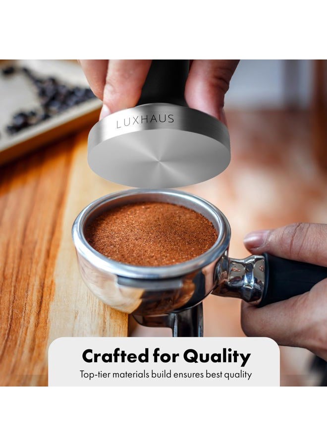 LuxHaus 51mm Espresso Tamper - Premium Barista Coffee Tamper with 100% Flat Stainless Steel Base - Image 5