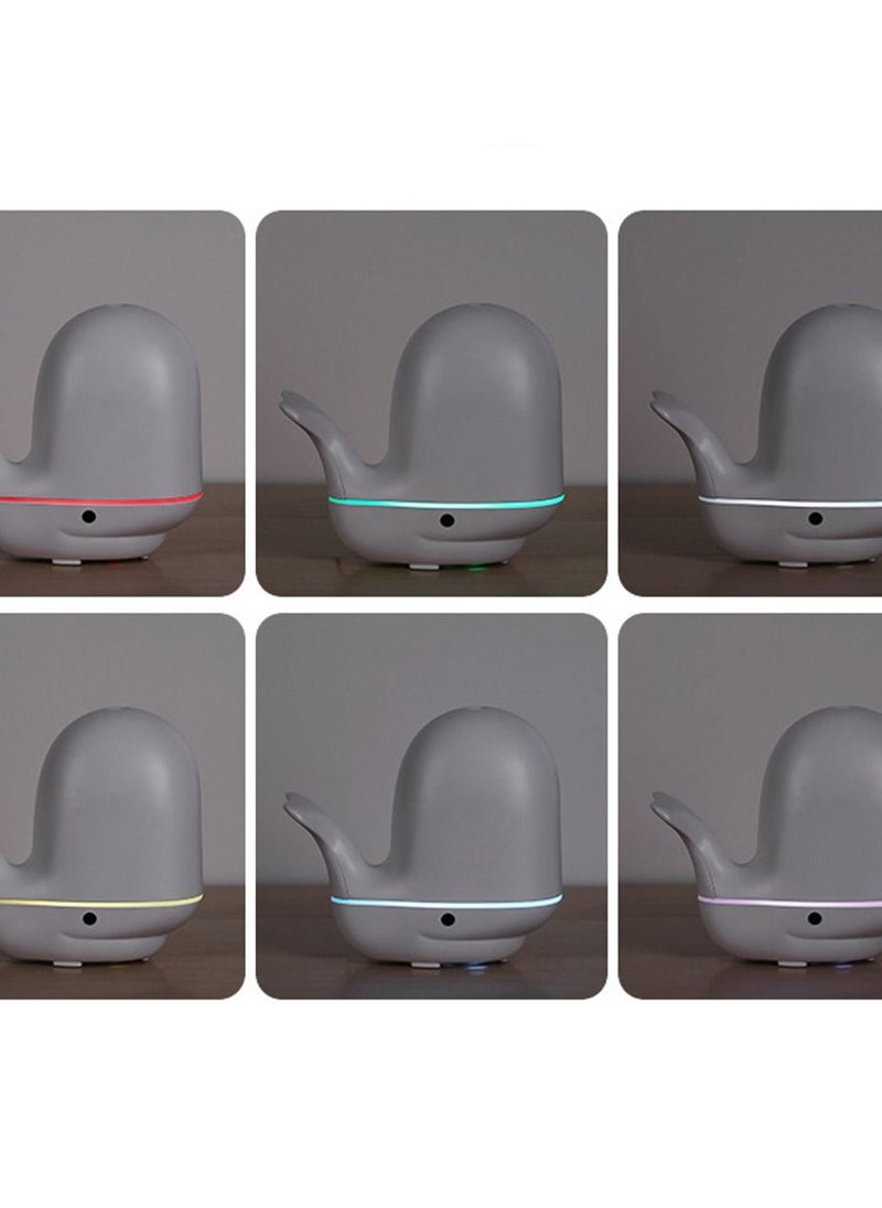 Ultrasonic Humidifier, Cool Mist Essential Oil Diffuser , Little Whale Aromatherapy Machine , Available for children , Has humidifying air and sleep aid effects, Has noise reduction, timing functions
