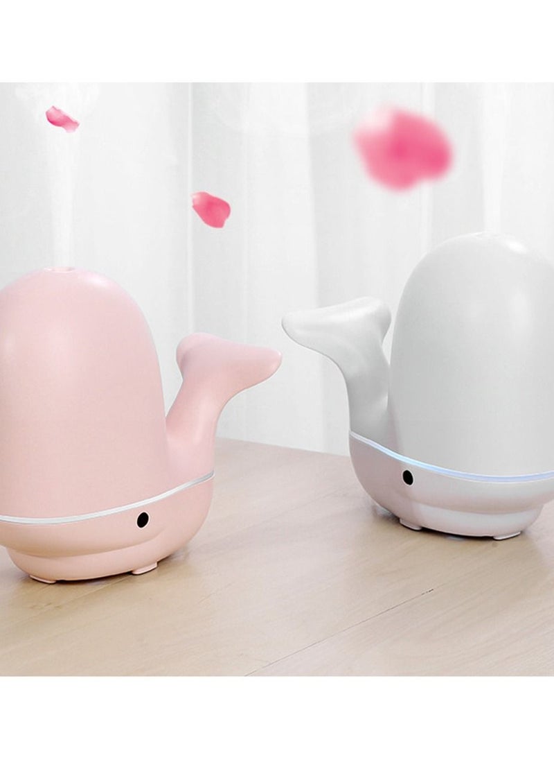 Ultrasonic Humidifier, Cool Mist Essential Oil Diffuser , Little Whale Aromatherapy Machine , Available for children , Has humidifying air and sleep aid effects, Has noise reduction, timing functions