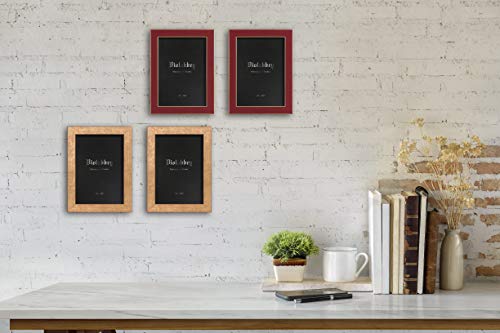 VIOLABBEY 5x7 Picture Frames Set of 4, Colorful Photo Frame of Modern Style, High Definition Tempered Real Glass, Wall Mounted or Tabletop Display (Gold+Red) - Image 5