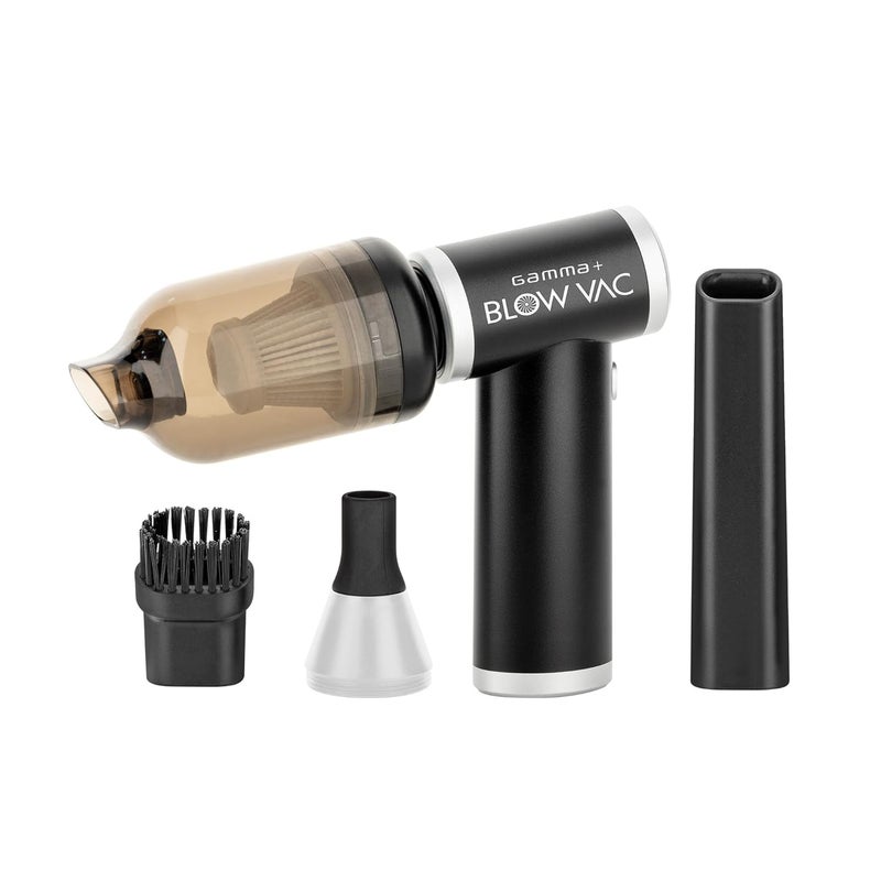Gamma+ جهاز GAMMA+ Blow Vac 2 في 1 منفاخ هواء ومكنسة محمولة قابلة للشحن عبر USB-C مع 4 ملحقات