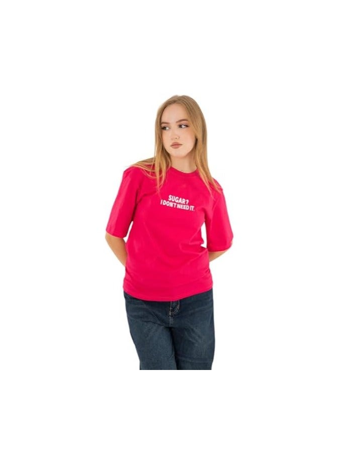 Mosca Women's Wear Sugar Printed Short Sleeve Cotton T-Shirt - Image 2