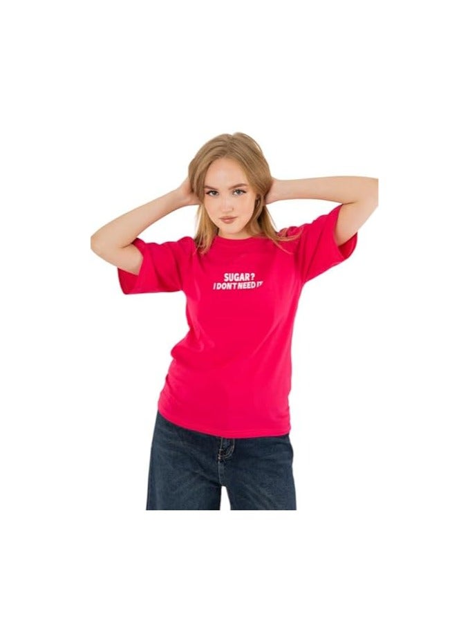 Mosca Women's Wear Sugar Printed Short Sleeve Cotton T-Shirt - Image 3