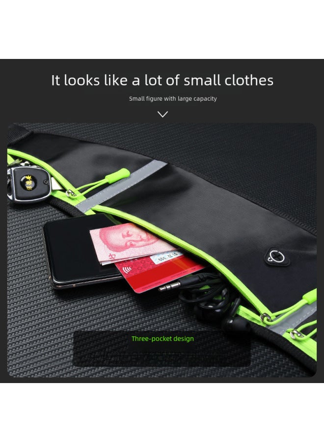 Outdoor Sports Waist Bag Running Phone Bag Waterproof Invisible Equipment For Men Women Crossbody For Hiking Camping-Color:Simple Version-camouflage Red And Green (upgrade Kettle Bin)-Capacity:(General For Mobile Phones Under 7.5 Inches)