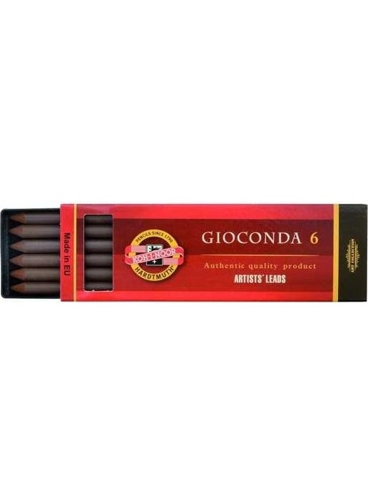 KOH-I-NOOR Koh-I Noor 5.6 mm Portmin Tip Light Brown Sepia Box of 6 