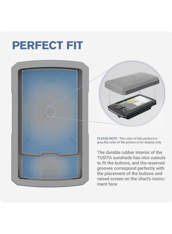 TUSITA TUSITA 010-13131-00 Protective Cover Compatible with Garmin Striker 7 Series - Fishfinder Silicone Sun Cover  - Image 2