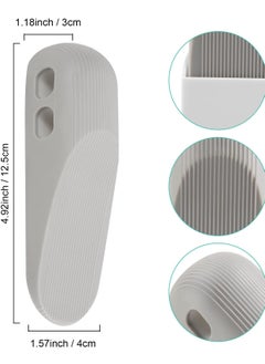 Y&D Security Door Stop, Pack of 4 Rubber Heavy Duty Stoppers, Non- Quality Wedge with Holders for Home Office and School, Works All Floor Types And Carpet Clip (Gray)  - Image 3