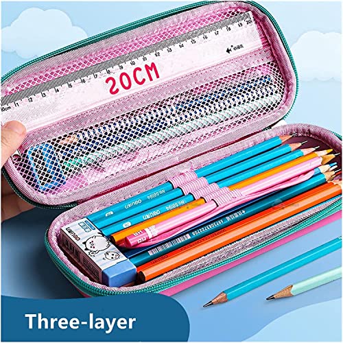 FunBlast Multipurpose Zipper Pencil Case, Pen & Pencil Pouch Bag Case for School Supplies for Kids (Purple) - Image 4