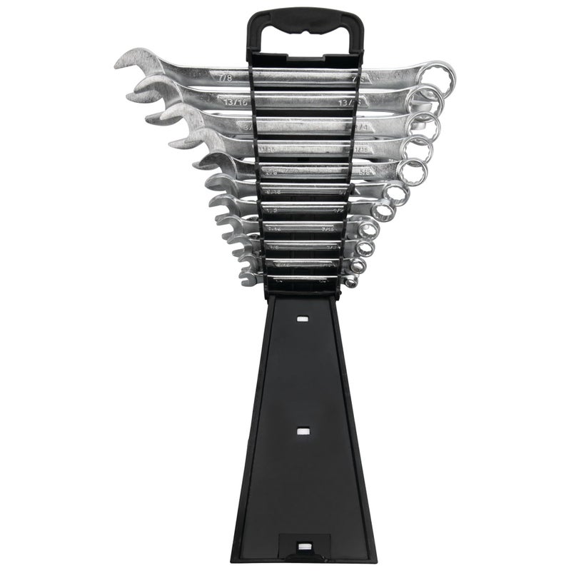 Performance Tool W1084 22pc Combination Wrenches Set (Metric and Standard Sizes) With Organizer Rack - Image 2