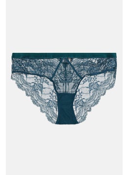 Women Lace Brazilian Brief, Green
