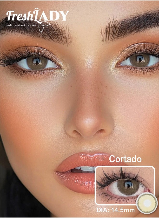 FreshLady Freshlady Cortado 14.20mm Colored Contact Lenses 1 Year Disposable for Daily Wear  - Image 1