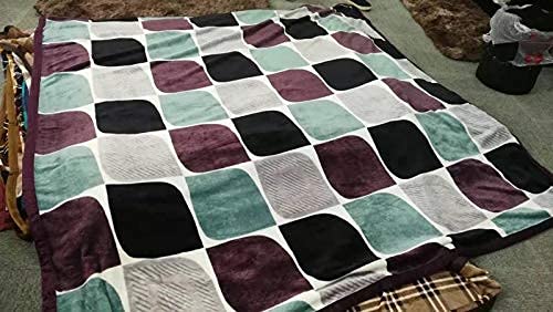 Bezzilish Home Bezzilish Home Super Soft Touch King Size Woolen Velvet Bed Sheet with 2 Pillow Cover Double Bed 