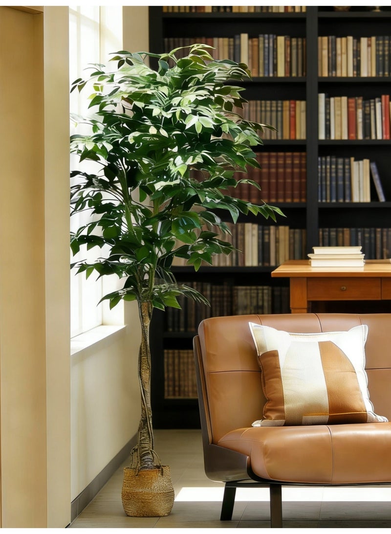 محاكاة واسعة النطاق لنباتات شجرة بانيان ذات أوراق معلقة ، 160 شجرة مزيفة ، مخزن غرفة المعيشة الداخلية ، ديكور النبات الأخضر التقليدي الحيوي الراقي ، ديكور الأرضية - Image 5