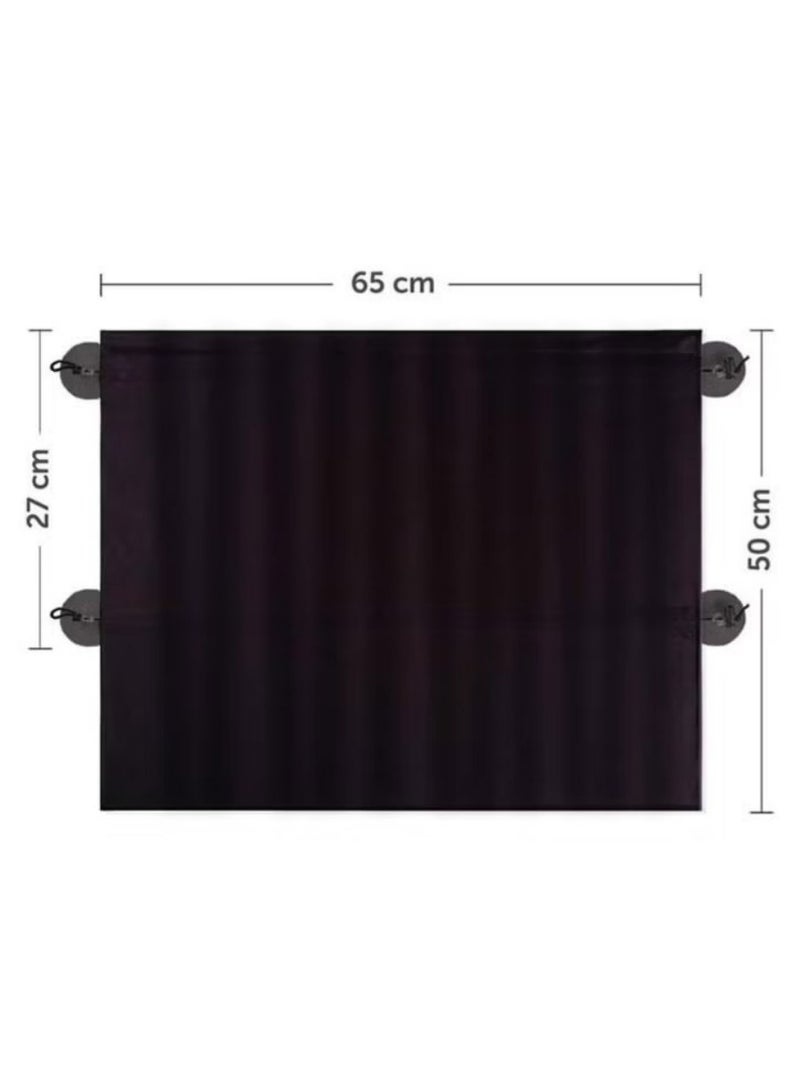 2 pieces of car side window sunshade, side window privacy, sun protection, shading, heat insulation, suction cup, car curtains, car interior heat insulation curtains, separate car rear windows, bloc - Image 3