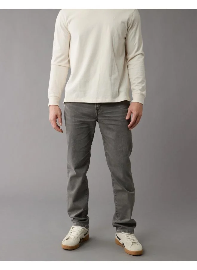 American Eagle Airflex+ Mid Wash Straight Fit Jeans